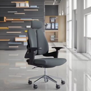 2.0M executive office desk, orthopedic office seat, 2-link waiting bench, executive high back office seat