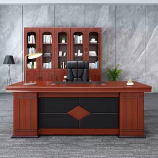 1.4M executive office desk,executive office seat,3-link waiting bench,1.6m reception desk, catalina office seat, wooden credenza