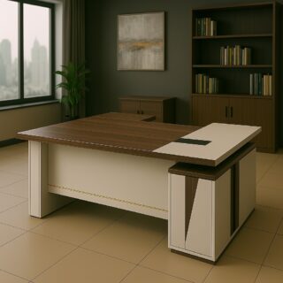 Executive office seat,1.4m executive desk , 4-drawer filing cabinet, catalina visitors seat