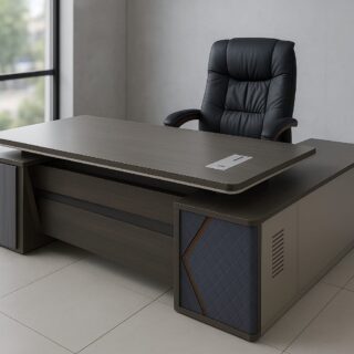 1.8M executive desk, orthopedic office seat, 4-link waiting bench