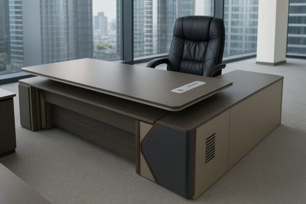 1.8M executive desk, orthopedic office seat, 4-link waiting bench