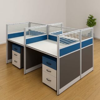 Clerical office seat, wooden credenza, 2-door filing cabinet,2.4m board4room table , catalina visitors seat,2-way office workstation