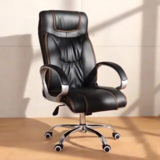 1.4m executive desk, ergonomic office seat, 3-drawers file cabinet, 2.4m boardroom table