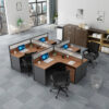 1.4M executive office desk, ergonomic office seat ,3-drawers filing cabinet