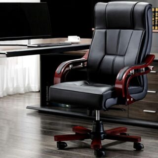 2.4m executive office desk, executive recliner office seat ,mahogany coat hanger, 2-door filing cabinet
