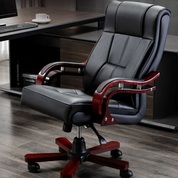 2.4m executive office desk, executive recliner office seat ,mahogany coat hanger, 2-door filing cabinet