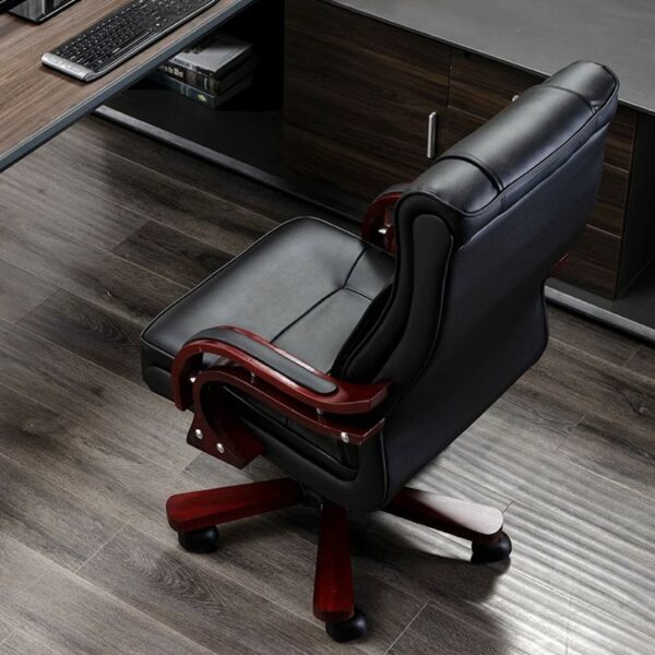 2.4m executive office desk, executive recliner office seat ,mahogany coat hanger, 2-door filing cabinet
