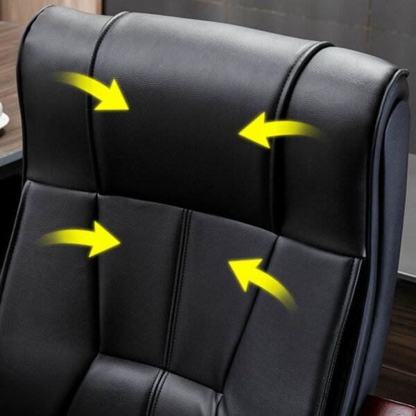 2.4m executive office desk, executive recliner office seat ,mahogany coat hanger, 2-door filing cabinet