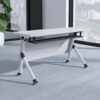 Foldable seat, executive coat hanger, executive visitors seat, wooden credenza,1.6m reception office desk
