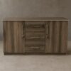 1.4m executive office desk,ergonomic office seat, 4-drawer filing cabinet