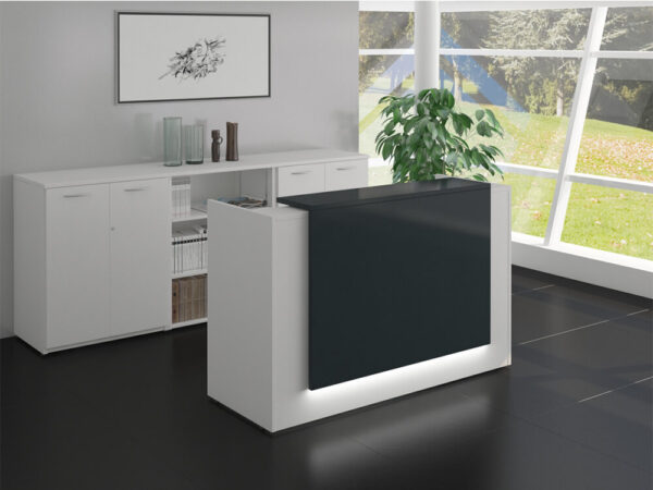 1.4m executive office desk, orthopedic office seat, 3-link waiting bench