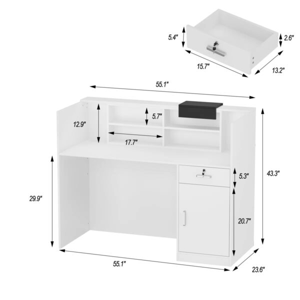 1.4m executive office desk, orthopedic office seat, 3-link waiting bench