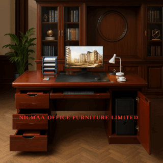 4-Way office workstation ,headrest office seat,2-link waiting bench, 1.6m reception desk, 5-seater executive sofa