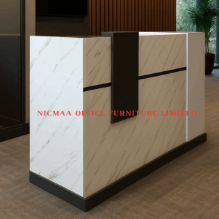 1.4m executive office desk, orthopedic office seat, 3-link waiting bench