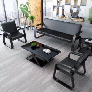 1.4m executive office desk ,executive office seat, mahogany coat hanger,2-door wooden credenza