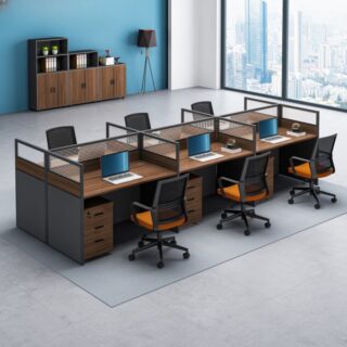 Generic executive office seat,4-link waiting bench,4-way office workstation,1.6m executive office desk