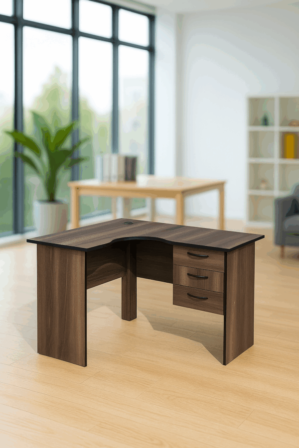 Headrest office seat,2-door metallic filing cabinet,1.6m reception desk, 5-seater executive sofa, executive coffee table