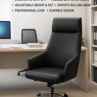 Ergonomic Leather Office Chair