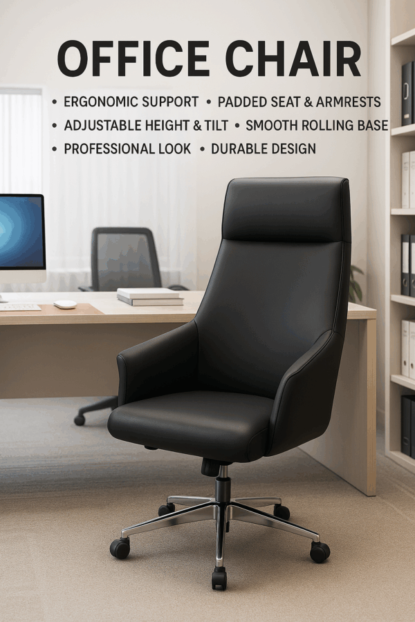 Ergonomic Leather Office Chair