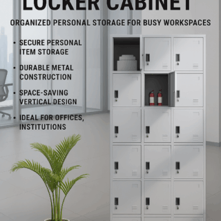 15-Door Metal Locker Cabinet