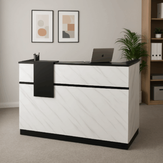1.4m executive office desk, orthopedic office seat, 3-link waiting bench