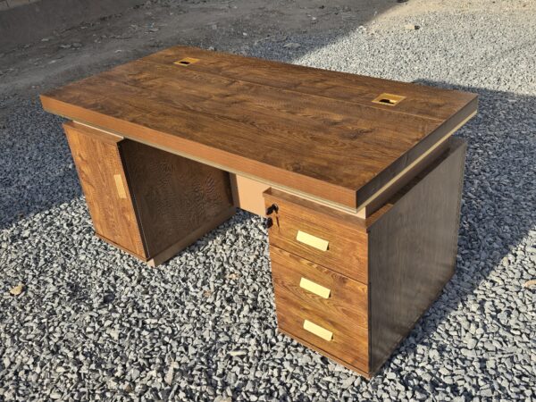 1.8M executive desk, orthopedic office seat, 4-link waiting bench