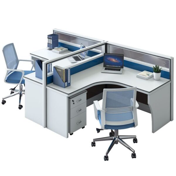 workstation, reception desk, coat coat, filling cabinet, coffee table, clerical seat, waiting sofa, executive seat, credenza, office desk, pedestal