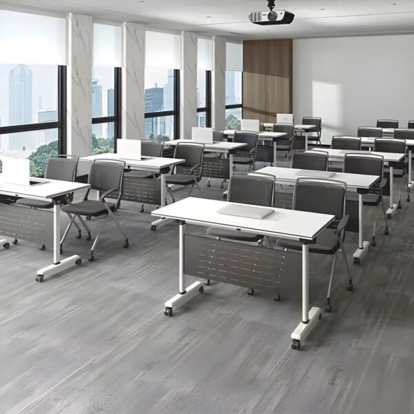filling cabinet, coat hanger, office desk, reception desk, workstation, conference table, boardroom table, secretarial seat, safe, credenza