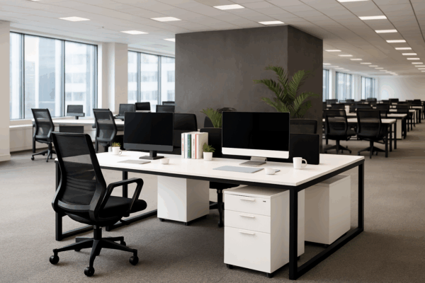 4-way workstation, boardroom tables, reception desks, executive seats, visitors seat, modern foldable office tables