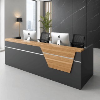 Locally assembled desks, visitors seats, waiting sofas, coat hangers, workstations