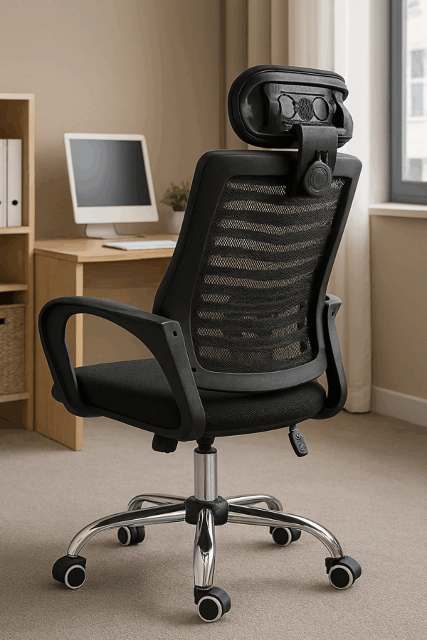 ergonomic seat, coat hanger, visitor seat, boardroom table, filling cabinet, safe, workstation