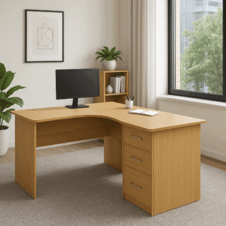 workstation, coat hanger, filling cabinet, secretarial seat, waiting bench, office desk, visitor seat