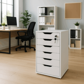 waiting sofa, workstation, reception desk, safe, filling cabinet, office seat