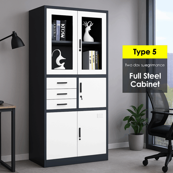 safe, boardroom table, workstation, secretarial seat, filling cabinet, coffee table, conference table, reception desk, coat hanger, visitor seat, credenza