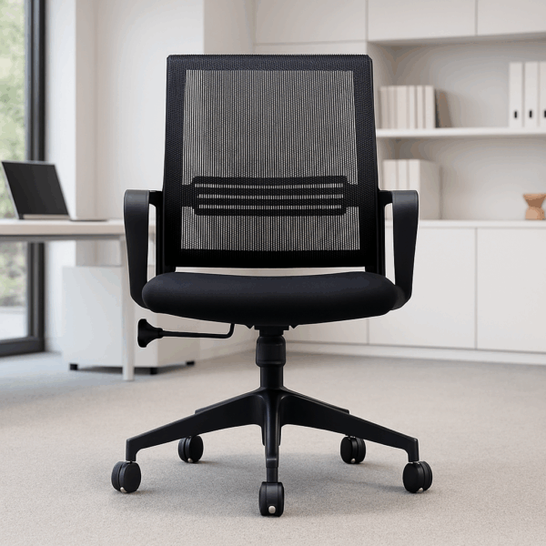 secretarial seat, ergonomic seat, executive desk, workstation, reception desk, filling cabinet, Eames seat, waiting sofa, safe