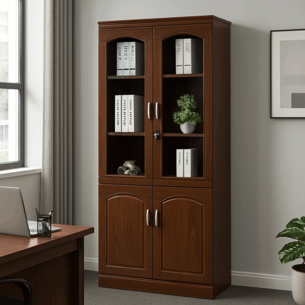 workstation, filling cabinet, waiting sofa, leather seat, advanced desk, safe, coat hanger, credenza