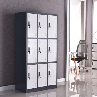 secretarial seat, filling cabinet, boardroom table, reception desk, coat hanger, safe, credenza