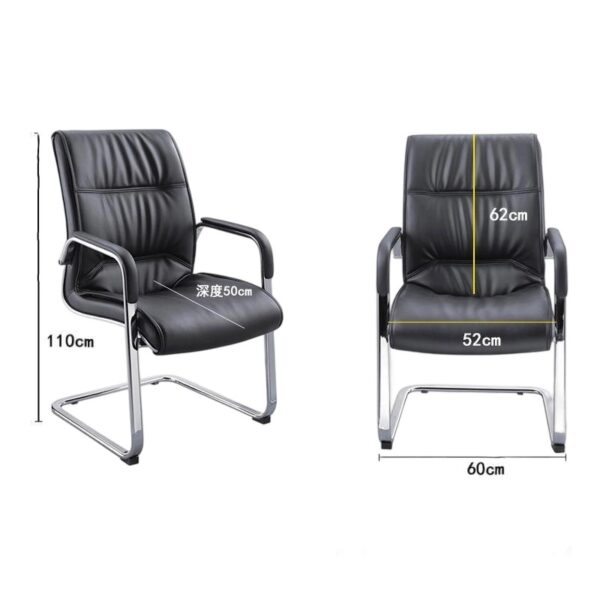 Executive Leather Visitor Office Seat - Image 6