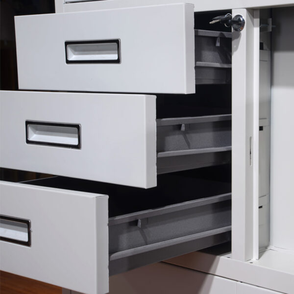 workstation, waiting sofa, filling cabinet, secretarial, safe, executive desk, coat hanger, reception desk, credenza