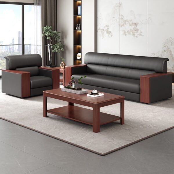reception desk, filling cabinet, Eames table, waiting bench, credenza, coffee table, conference seat, waiting sofa
