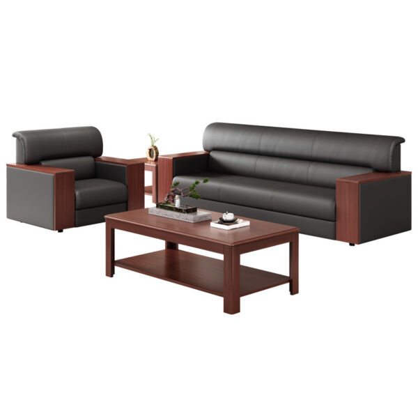 reception desk, filling cabinet, Eames table, waiting bench, credenza, coffee table, conference seat, waiting sofa