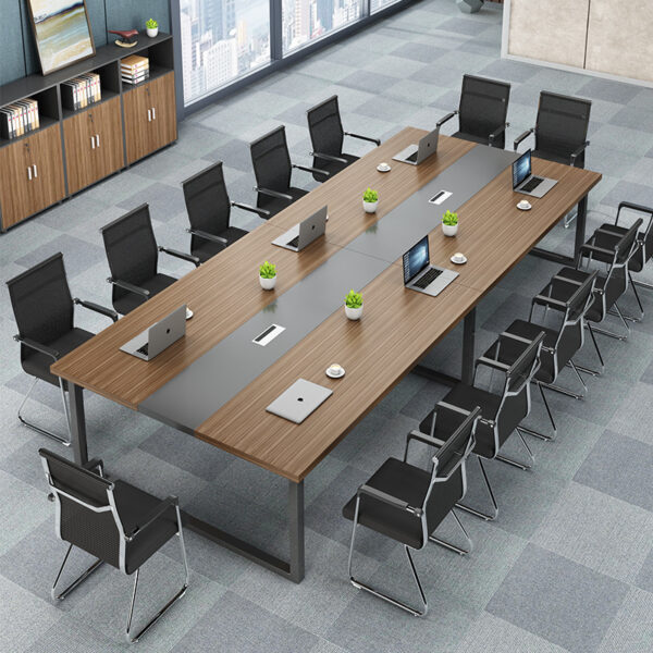 reception desk, boardroom table, safe, filling cabinet, waiting bench