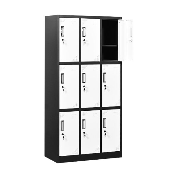 secretarial seat, filling cabinet, boardroom table, reception desk, coat hanger, safe, credenza
