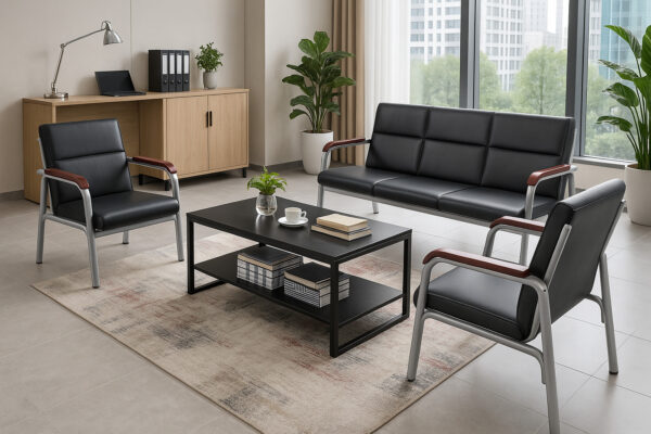 filling cabinet, workstation, secretarial seat, reception desk, waiting bench, folding seat, boardroom table, eames seat, banquet seat