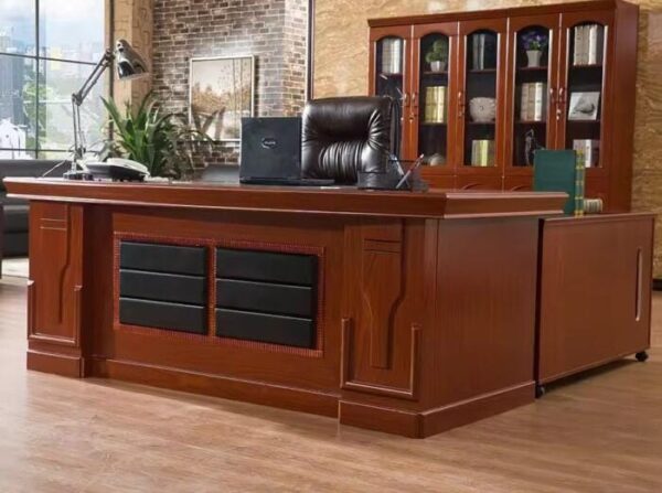 1600Mm Executive Mahogany Office Desk - Image 2