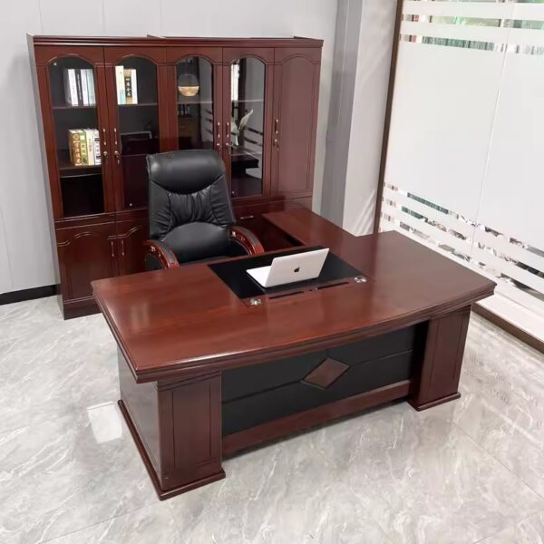 Executive desk, safe, boardroom table, workstation, secretarial seat, clerical seat, filling cabinet, adjustable table, reception desk, waiting bench