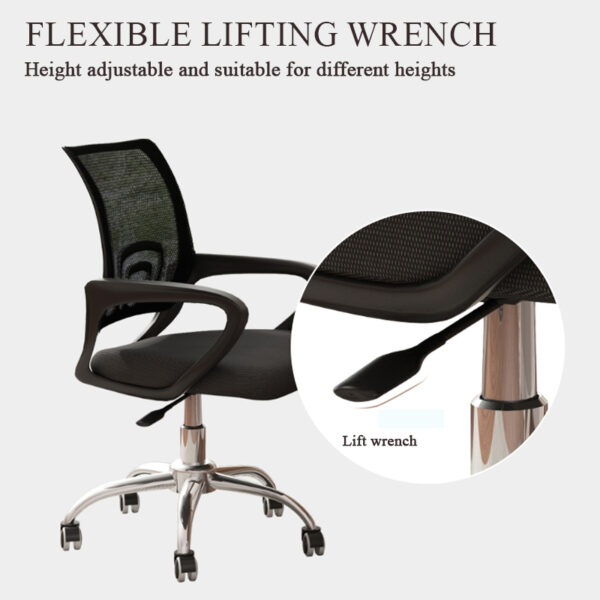 secretarial seat, waiting bench, visitor seat, workstation, coffee table, executive desk, pedestal, credenza, wooden cabinet, advanced desk, mesh seat