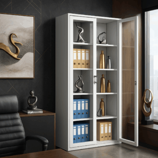 executive desk, filling cabinet, reception desk, low bar stools, boardroom table