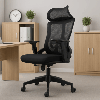 Waiting bench, executive desk, secretarial seat, clerical seat, Eames table, advanced desk, credenza