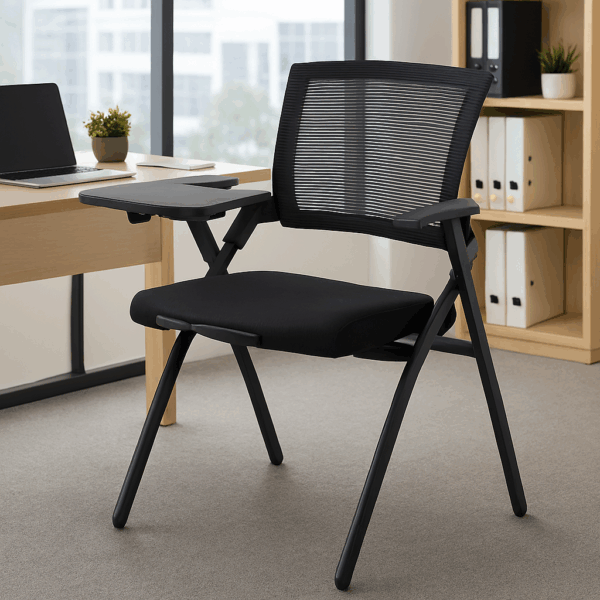 ergonomic seat, coat hanger, visitor seat, boardroom table, filling cabinet, safe, workstation